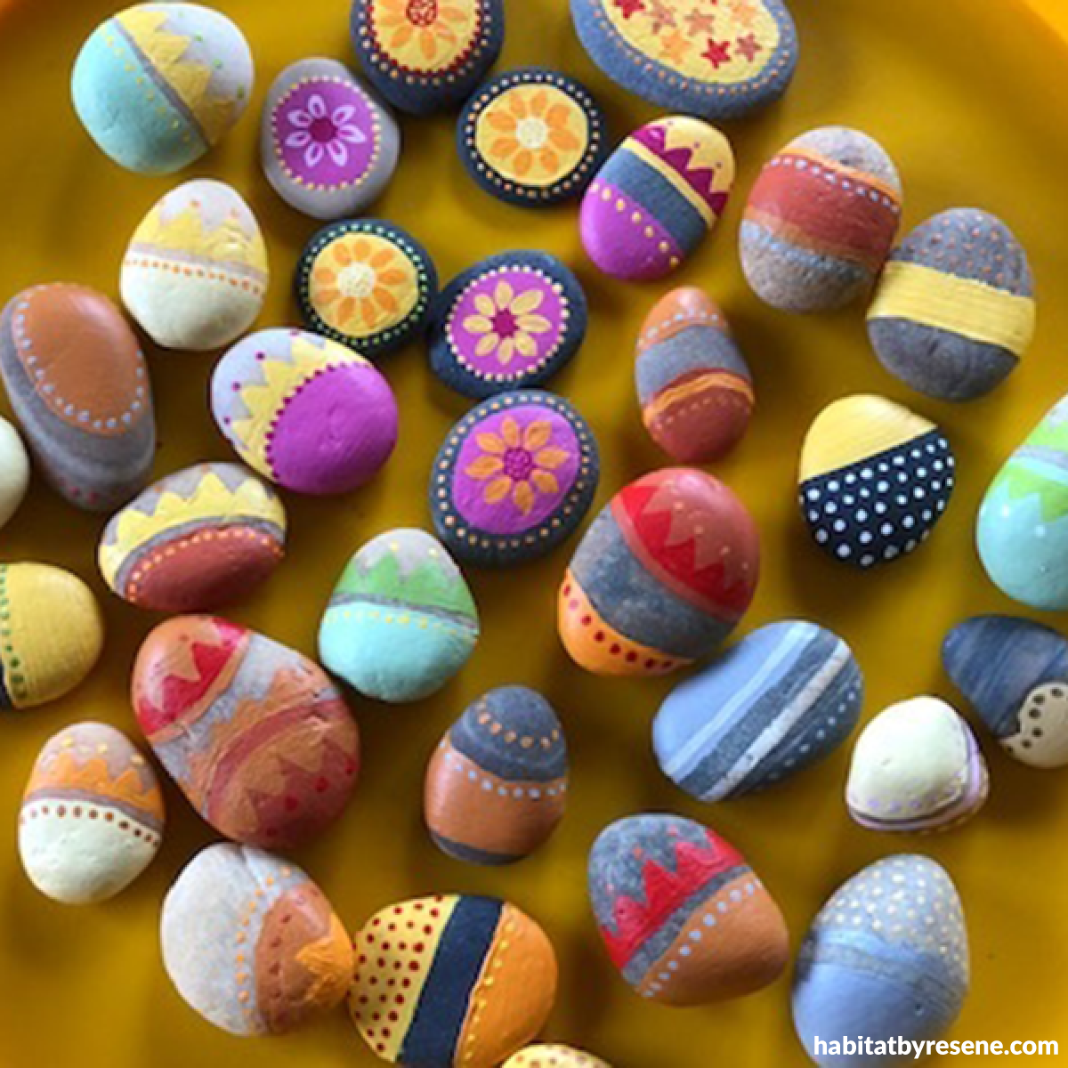 Painted ‘Hope Stones’ support the Nelson Cancer Society | Habitat by Resene