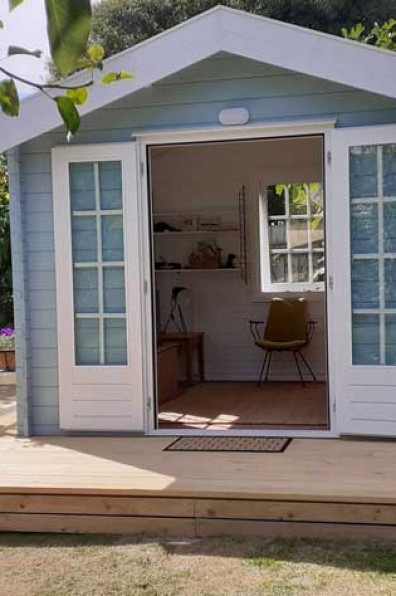 Two colourful SheSheds decorated with Resene Two colourful SheSheds decorated with Resene