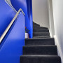 Entranceway and stairwell featuring Resene Ultramarine