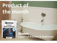Product of the Month – Resene Lustacryl Kitchen and Bathroom Product of the Month – Resene Lustacryl Kitchen and Bathroom