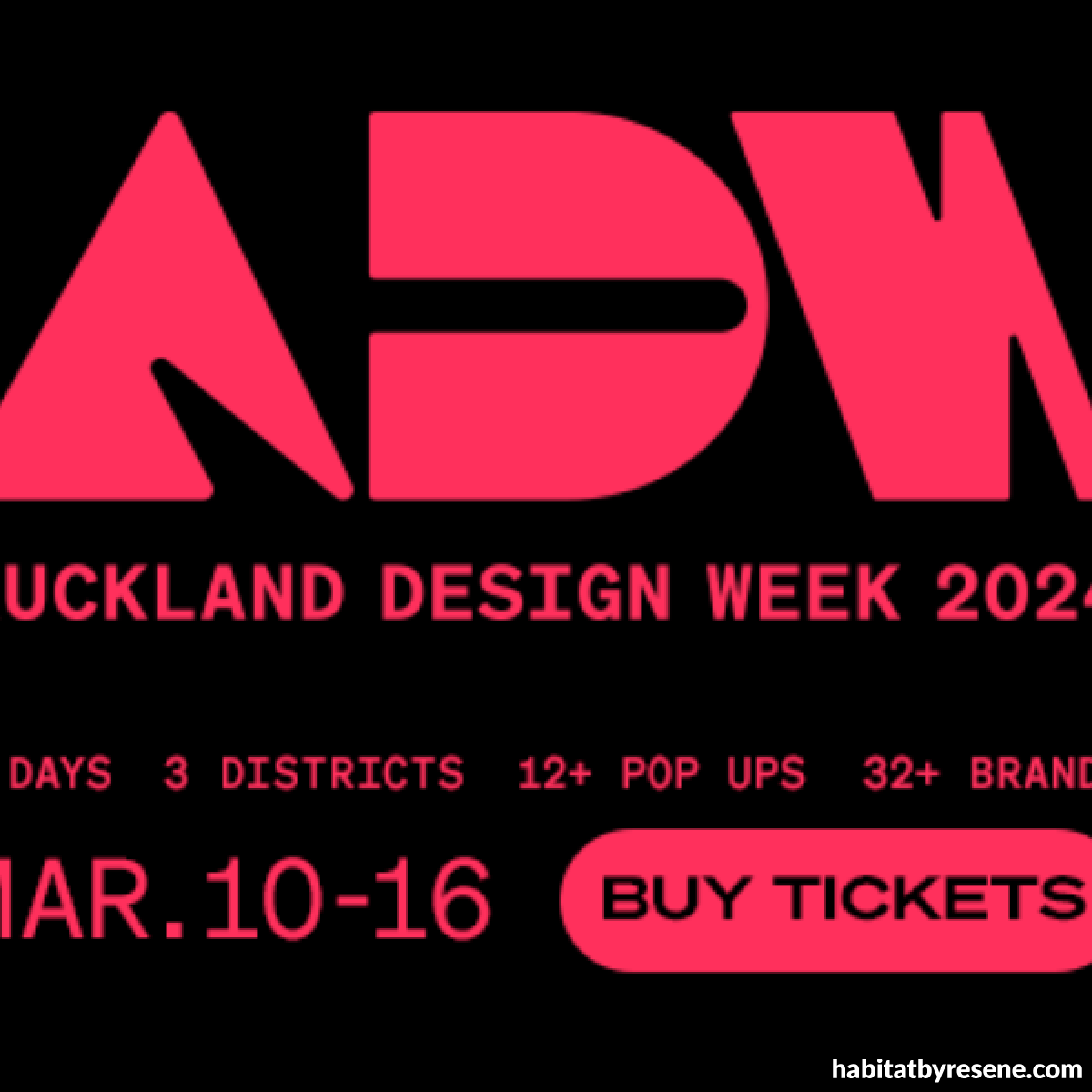 Get your tickets to Auckland Design Week 2024! Habitat by Resene