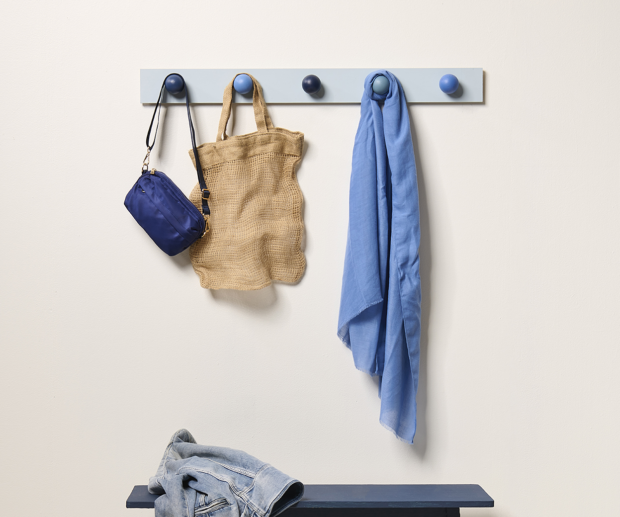 Hooked on painting DIY designer coat hook Habitat by Resene