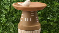A splash of pot-tential: DIY pot and saucer bird bath photo