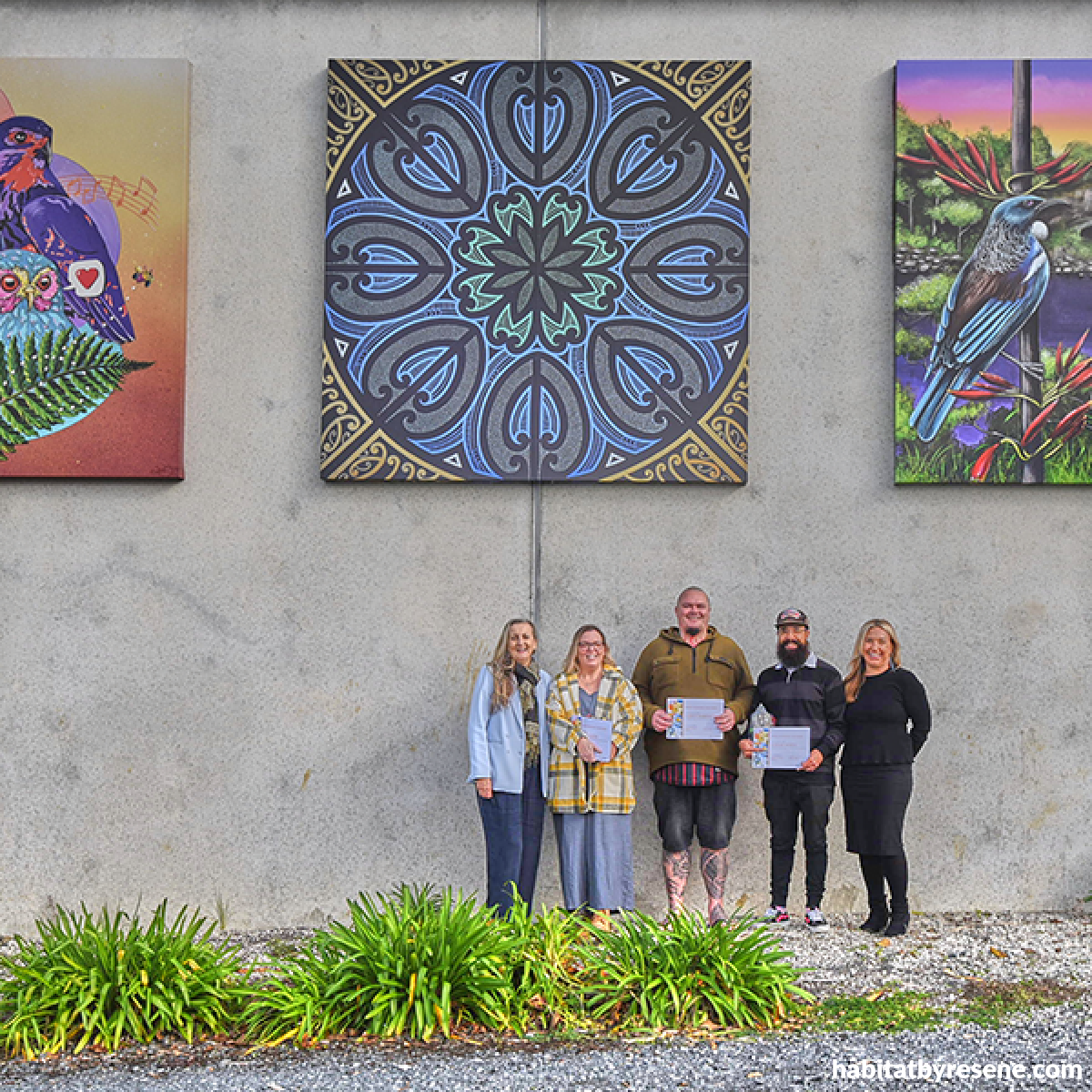 Kerikeri’s cinema wall transformed with distinctly New Zealand Resene murals Habitat by Resene