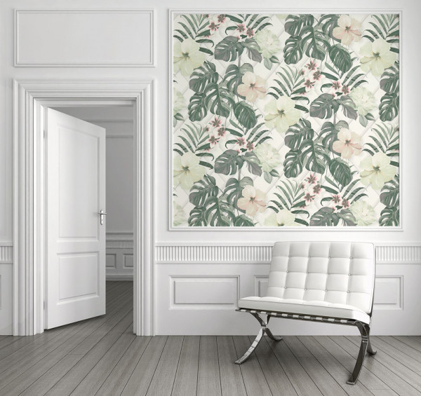 Transport yourself to the tropics with these lush wallpaper designs ...