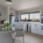 neutral kitchen, neutral colour scheme, small homes, dining, white kitchen, white paint