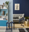 calm spaces, blue interiors, reading nook, paint trends