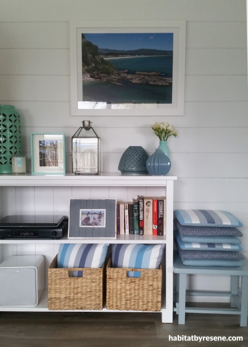 bach, beach, bookcase, storage, paint ideas, paint trends