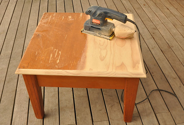 DIY stained pattern coffee table | Habitat by Resene