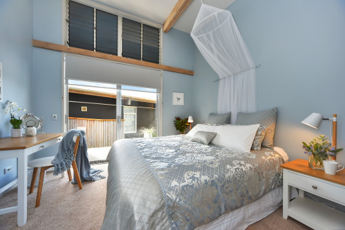 blue, bedroom