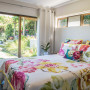 bedroom, floral bedroom, indoor outdoor flow, floral inspired, white bedroom, garden 