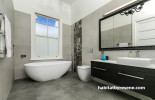 neutrals, bathroom, white