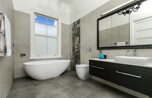 neutrals, bathroom, white