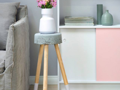 Bright ideas: Concrete bedside table Bright ideas: Concrete bedside table
