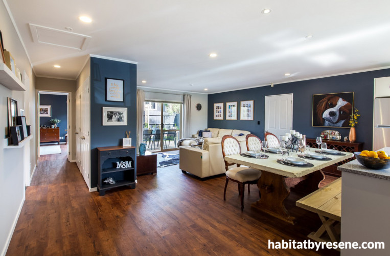 Denim blue and grey living room new arrivals