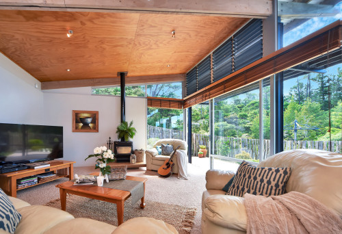 white, living room
