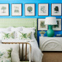 blue feature wall, bedroom feature wall, bedroom inspiration, bedroom decor, blue bedroom ideas