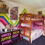 kids bedroom inspiration, childrens bedroom ideas, kids bedroom mural, kids bedroom decor, resene