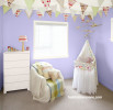 nursery, purple nursery, bunting, purple baby's room, purple children's room