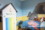 themed bedroom, kids bedroom, children, beach hut, beach theme, beach theme bedroom, children's