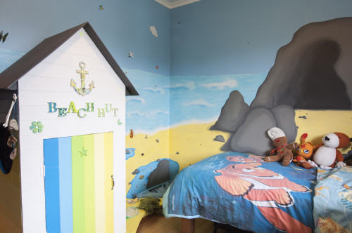 themed bedroom, kids bedroom, children, beach hut, beach theme, beach theme bedroom, children's
