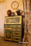 painted furniture, upcycled furniture, gold painted furniture, painted sideboard, French inspired 