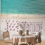 beachy interior, beach inspired, bach ideas, bach interior, wallpaper inspiration, wallpaper feature