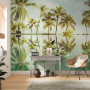 wallpaper inspiration, wallpaper ideas, beachy interior, beach inspired, wallpaper feature, resene
