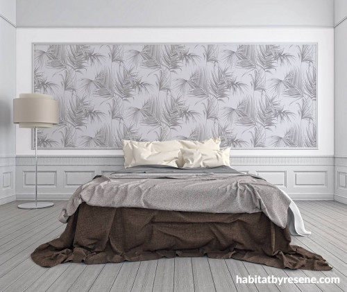 bedroom inspiration, bedroom ideas, bach interior ideas, bach interior inspiration, wallpaper ideas
