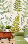 feature wall, nature wallpaper, leaf wallpaper, green wallpaper, nature inspired wall 