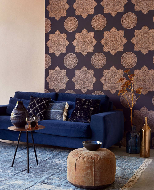 wallpaper inspiration, travel inspired interior, wallpaper ideas, interior design, wallpaper feature
