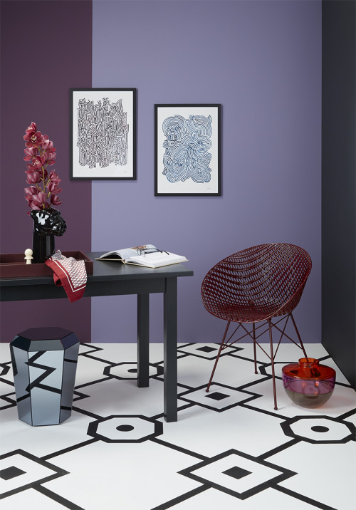 purple decorating, decorating with purple, purple decor, purple interior, resene