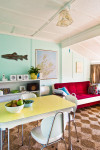 Hazel and Chris's super cute retro bach