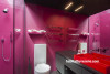 bathroom, ensuite, pink bathroom, bright bathroom, pink ensuite, colourful bathroom 