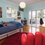 blue bedroom, kids bedroom, children's bedroom, marvel colour scheme, blue and red, resene onahau