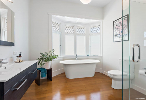 bathroom, white bathroom, freestanding bath, neutral bathroom, family bathroom