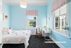 childrens bedroom, kids bedroom, blue bedroom, girls bedroom, pastel blue bedroom 