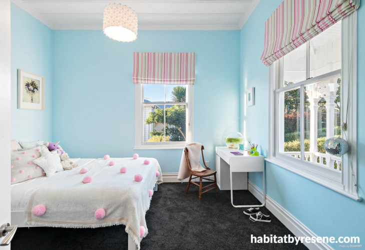 childrens bedroom, kids bedroom, blue bedroom, girls bedroom, pastel blue bedroom 