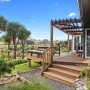 house exterior, deck, outdoor living, garden, black house, black exterior, exterior stain