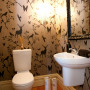 bathroom, country house, wallpaper, animal wallpaper