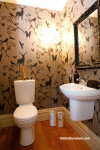 bathroom, country house, wallpaper, animal wallpaper