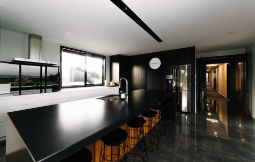 black and white interior, black kitchen ideas, black interior inspiration, kitchen inspiration