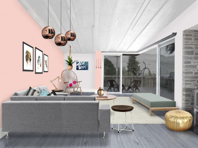 1 living room, 3 looks