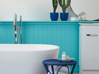 Aquas are splashing into interiors right now Aquas are splashing into interiors right now