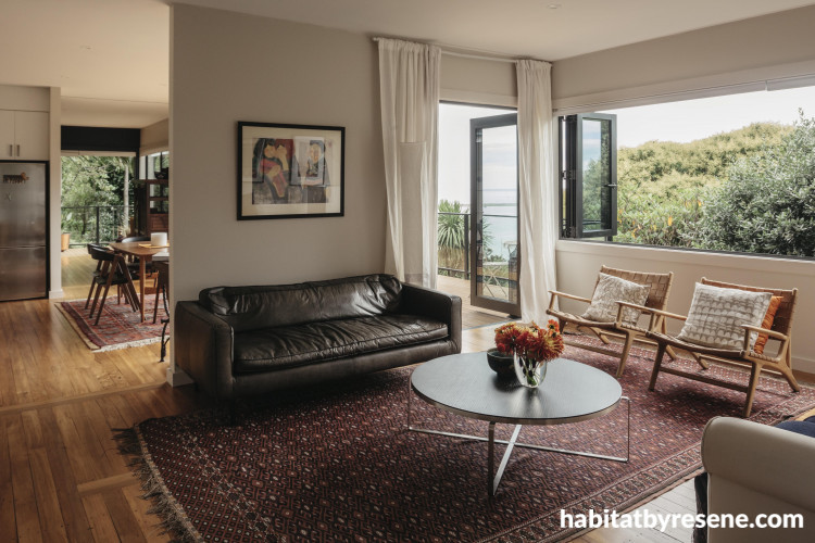 lounge, living room, beige living room, beige lounge, neutral interior, resene quarter bison hide