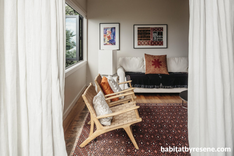 lounge, living room, beige living room, beige lounge, neutral interior, resene quarter bison hide