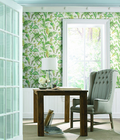 wallpaper, pattern, interior trends, tropical
