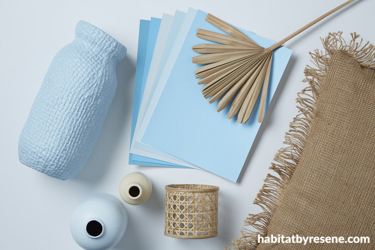 beachy interior ideas, bach interior, blue interior inspiration, blue moodboard, beach inspired