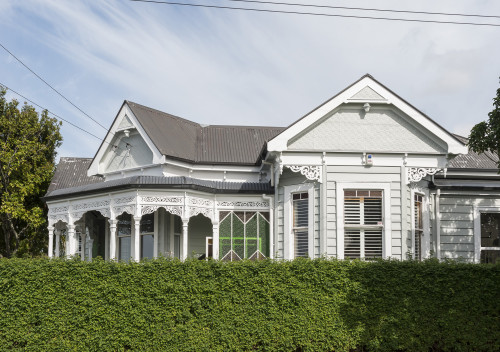 house exterior, white exterior, grey house, grey exterior, villa, grey villa, villa exterior