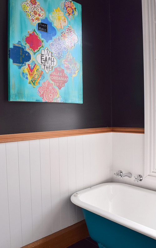 bathroom, black